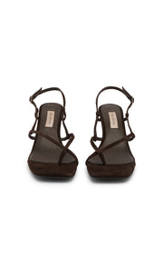 KATE MID HEEL - CHOC SUEDE