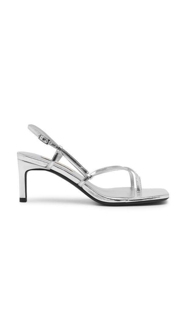 KATE MID HEEL - CHROME