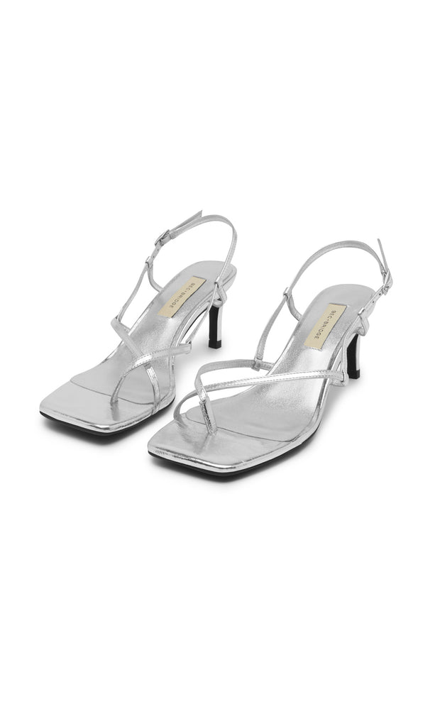 KATE MID HEEL - CHROME