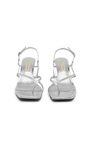 KATE MID HEEL - CHROME