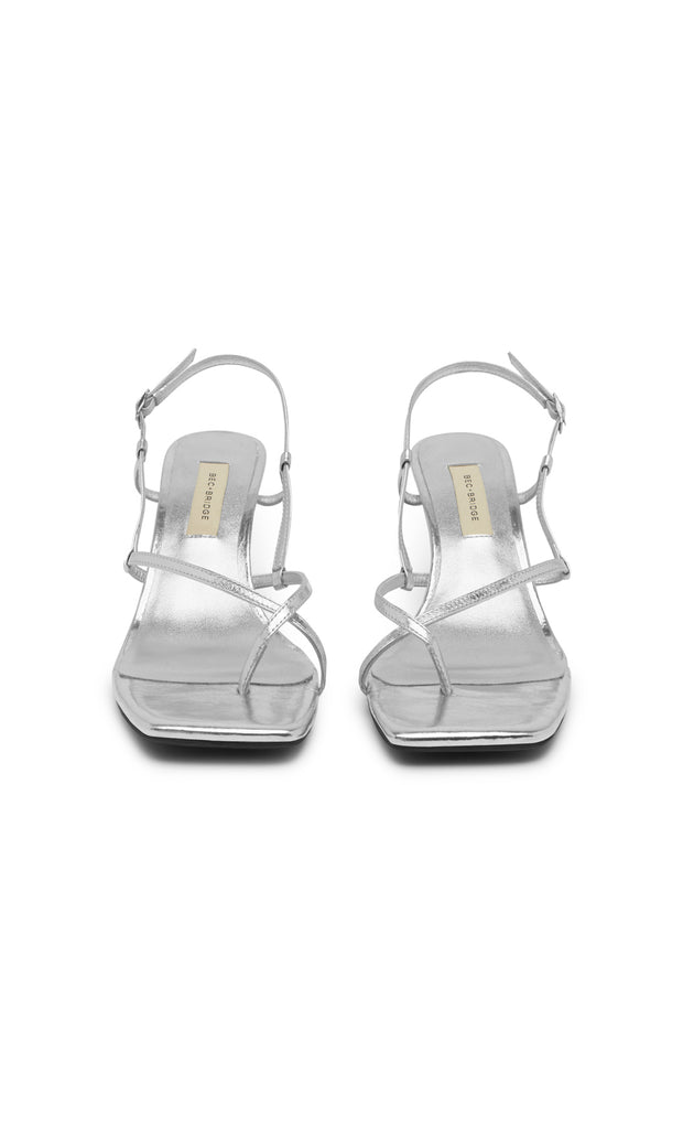 KATE MID HEEL - CHROME