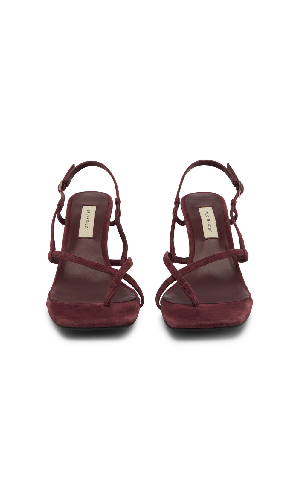 KATE MID HEEL - BURGUNDY SUEDE