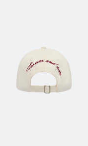 B+B BRIDAL CAP - CREAM/BURGUNDY