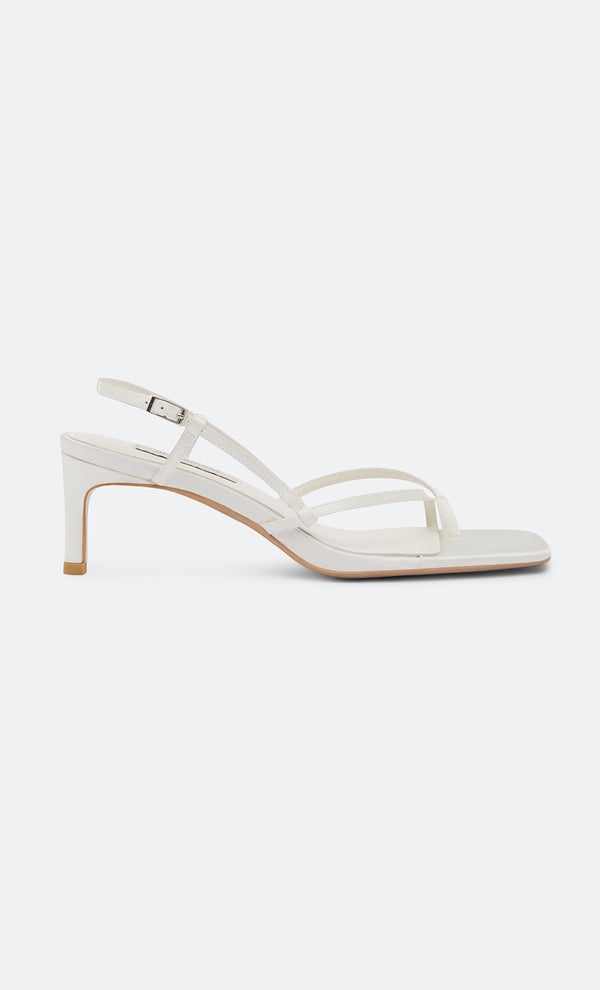 KATE MID HEEL - IVORY