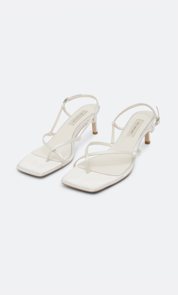 KATE MID HEEL - IVORY
