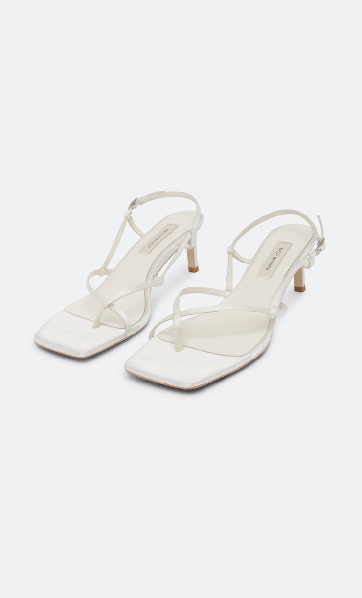 KATE MID HEEL - IVORY