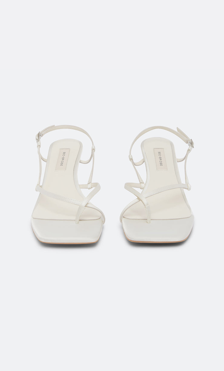 KATE MID HEEL - IVORY