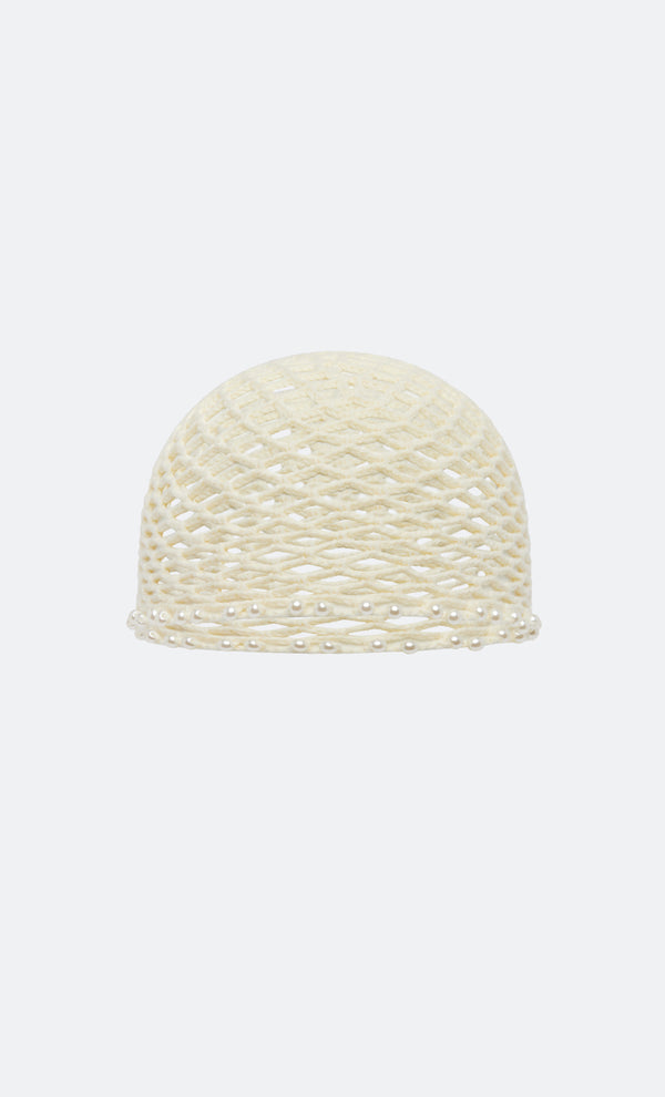 OPHELIA CROCHET HEAD PIECE - WHITE