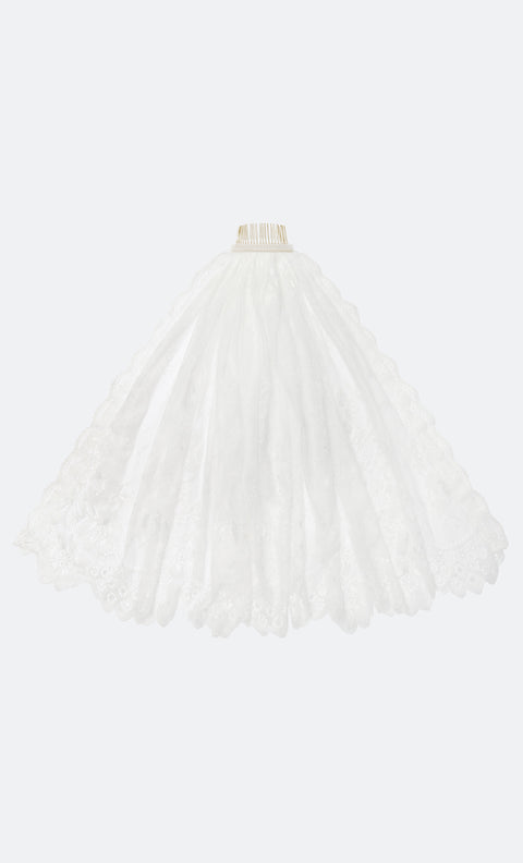FLORENCE MINI VEIL - WHITE