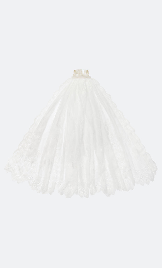 FLORENCE MINI VEIL - WHITE