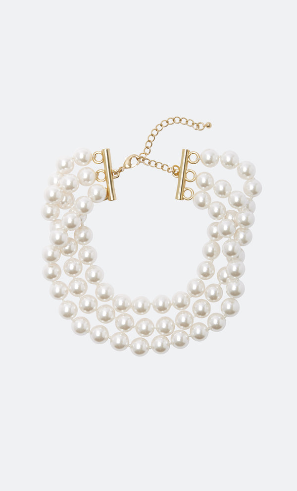 EVELYN NECKLACE - WHITE PEARL