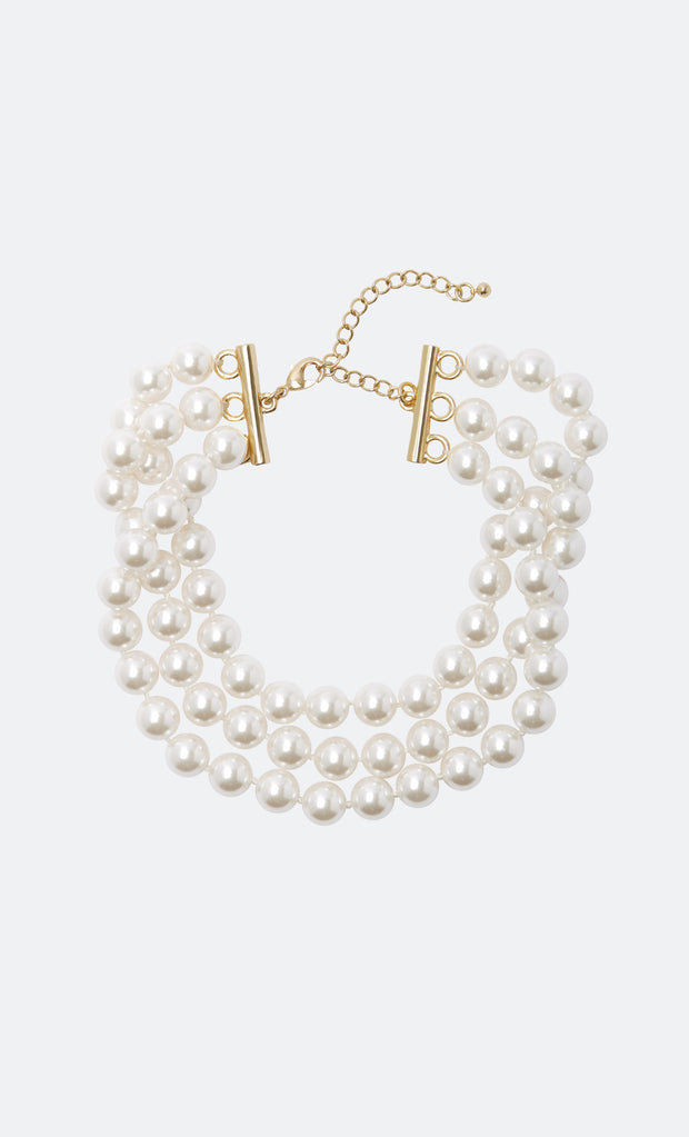 EVELYN NECKLACE - WHITE PEARL