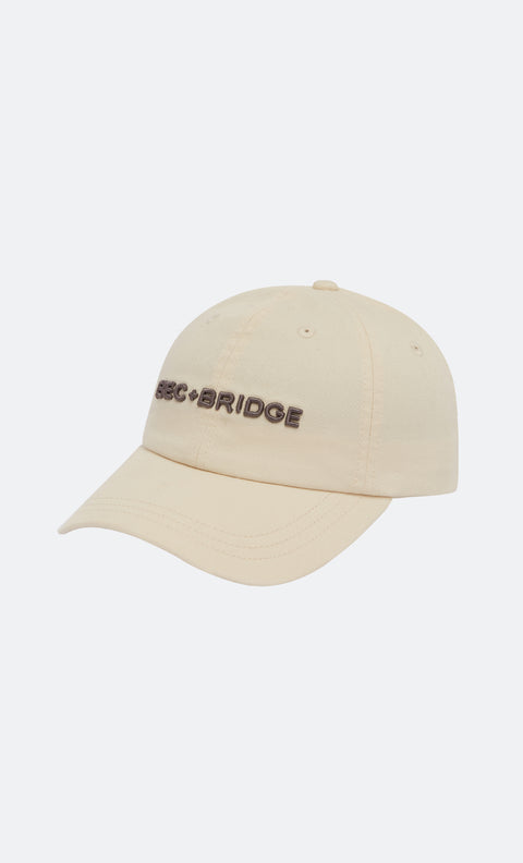 BEC + BRIDGE 3D EMBROIDERY CAP - IVORY/GUNMETAL