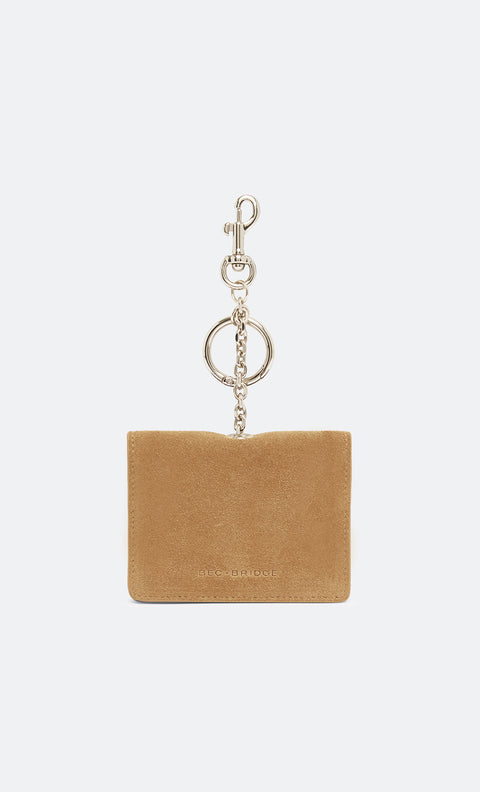 RHEA CARD HOLDER - OLIVE OIL SUEDE
