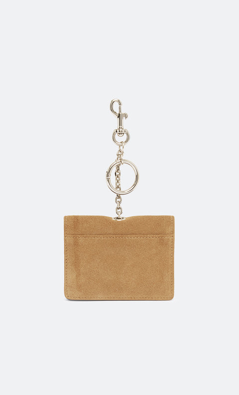 RHEA CARD HOLDER - OLIVE OIL SUEDE