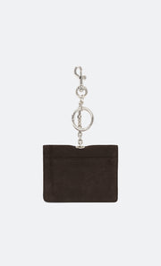 RHEA CARD HOLDER - CHOC SUEDE
