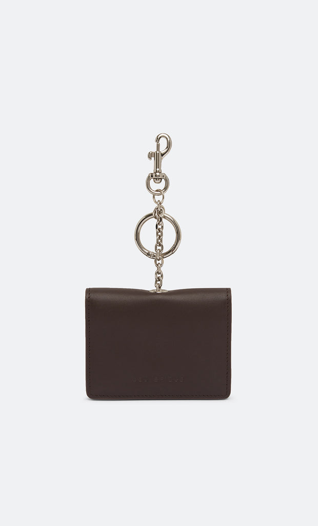 RHEA CARD HOLDER - CHOC SUEDE
