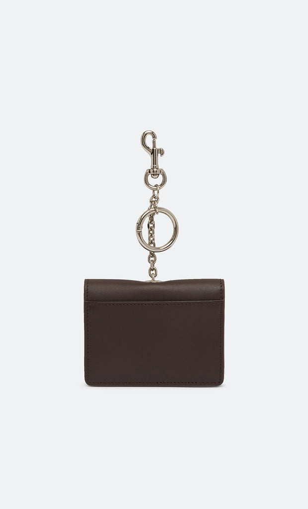 RHEA CARD HOLDER - CHOC SUEDE