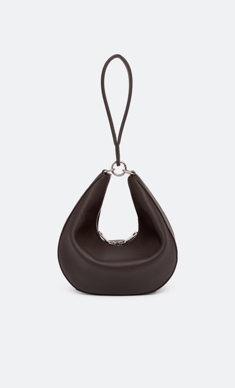 MYRA PETIT SAC BAG - CHOC LEATHER/SILVER