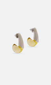 SABLE EARRING - CITRINE/SILVER