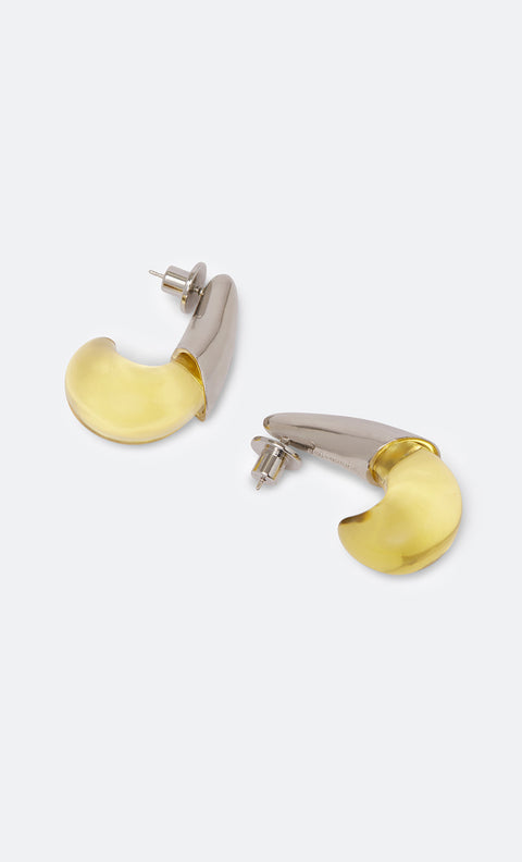 SABLE EARRING - CITRINE/SILVER