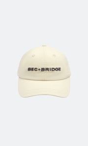 BEC + BRIDGE 3D EMBROIDERY CAP - IVORY/GUNMETAL