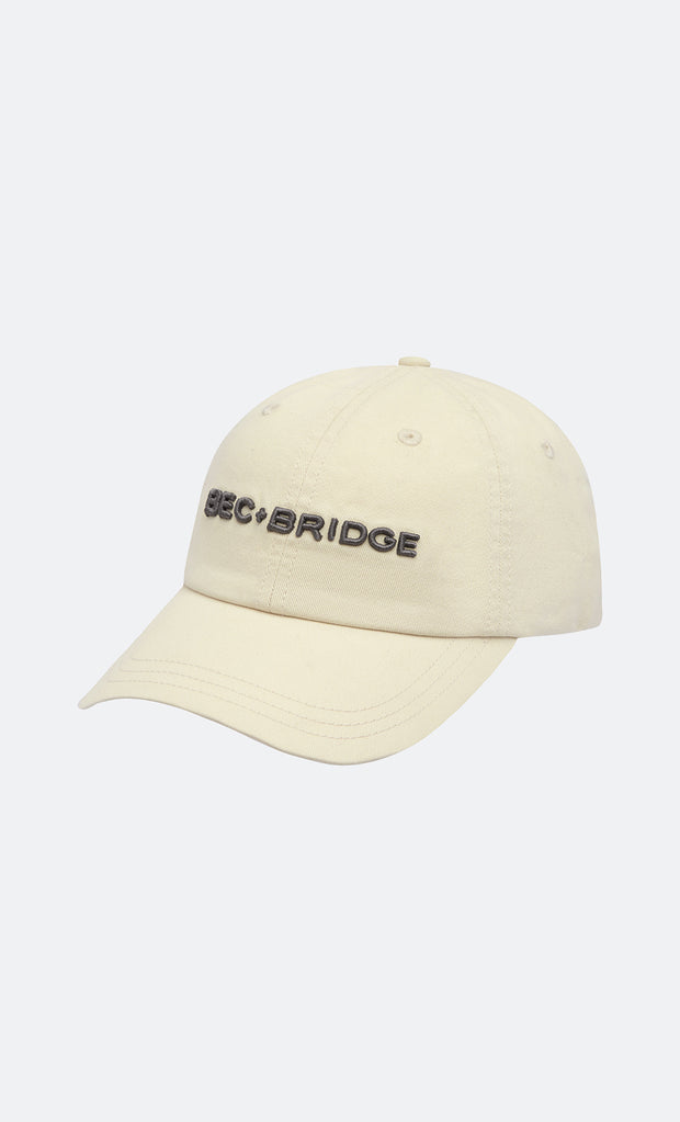BEC + BRIDGE 3D EMBROIDERY CAP - IVORY/GUNMETAL