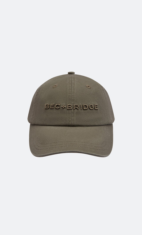 BEC + BRIDGE 3D EMBROIDERY CAP - KHAKI