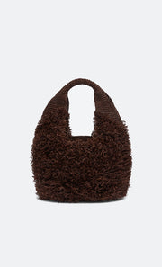 DAWN RAFFIA BAG - DARK CHOCOLATE