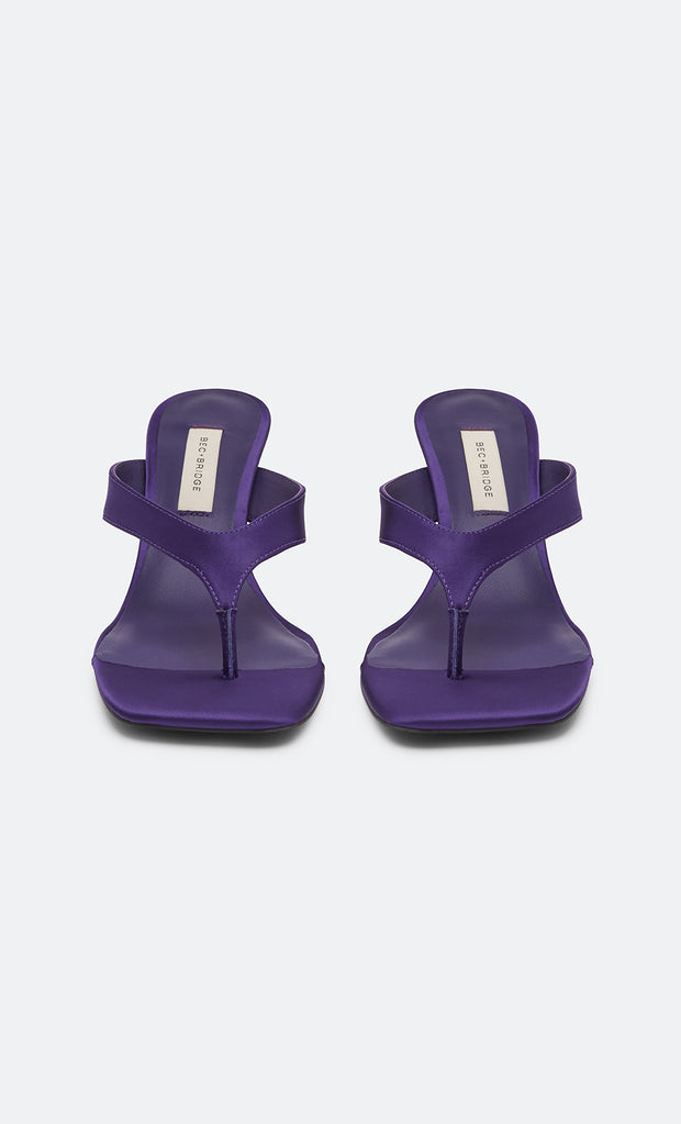 SCARLET THONG WEDGE - DEEP VIOLET