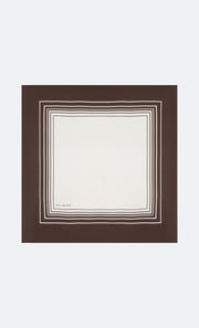 GEO SCARF - DARK CHOC/IVORY GEO