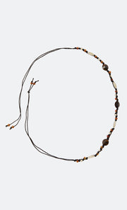 LILLA CROCHET BELT - BLACK/MULTICOLOUR