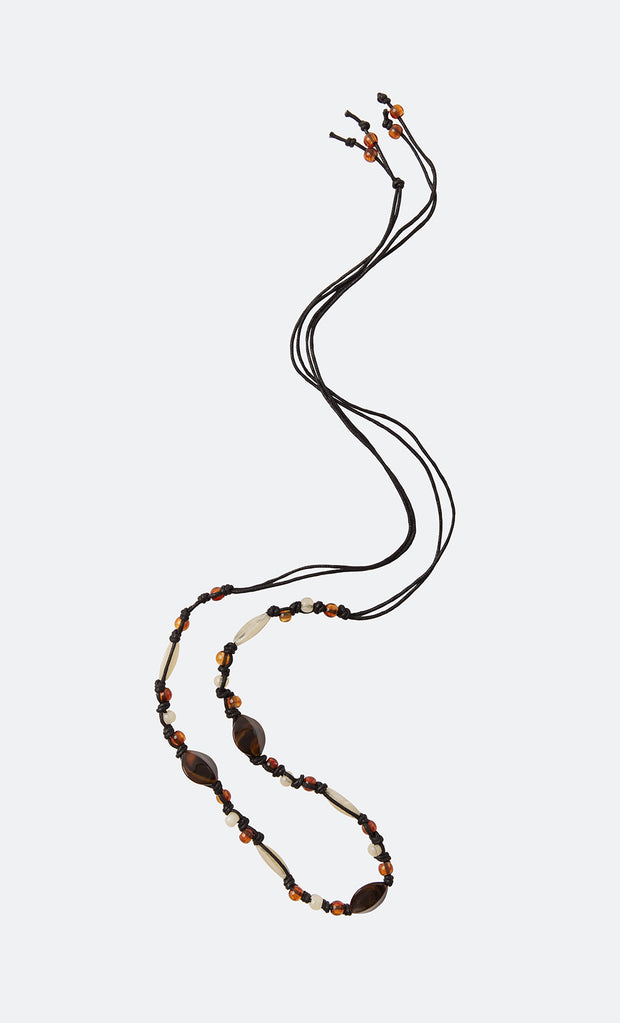 LILLA CROCHET BELT - BLACK/MULTICOLOUR