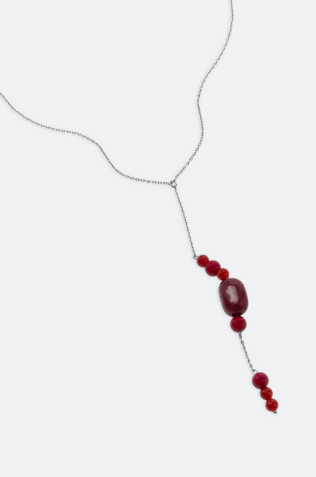 INDIRA MULTI STONE NECKLACE - WINDSOR WINE
