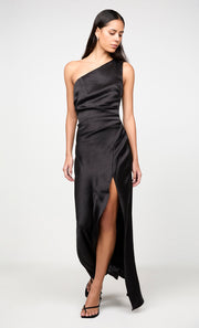 THE DREAMER ASYM DRESS - BLACK