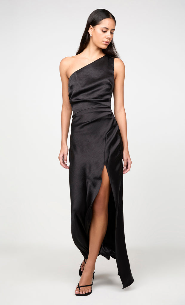 THE DREAMER ASYM DRESS - BLACK
