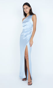 THE DREAMER ASYM DRESS - DUSTY BLUE