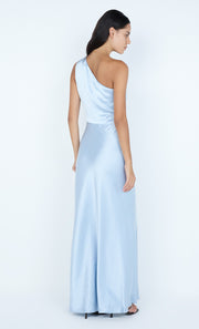 THE DREAMER ASYM DRESS - DUSTY BLUE
