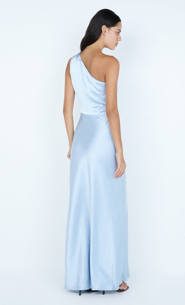 THE DREAMER ASYM DRESS - DUSTY BLUE