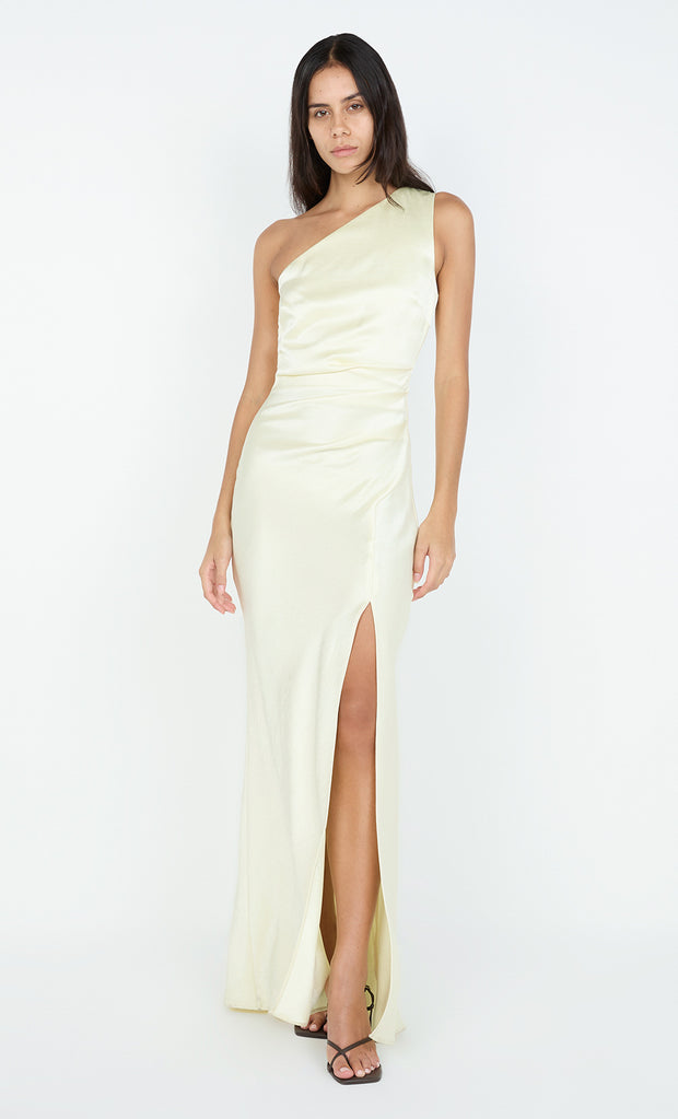 THE DREAMER ASYM DRESS - ICE YELLOW