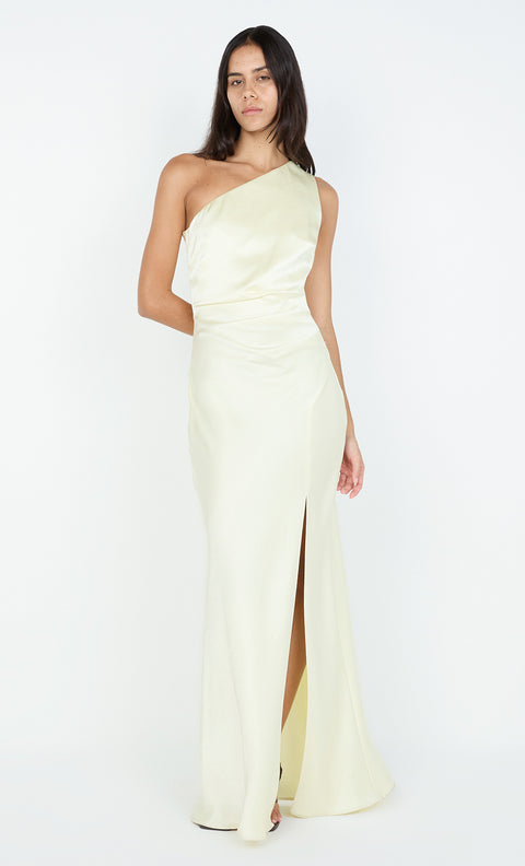 THE DREAMER ASYM DRESS - ICE YELLOW
