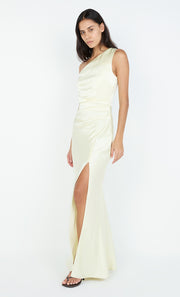 THE DREAMER ASYM DRESS - ICE YELLOW