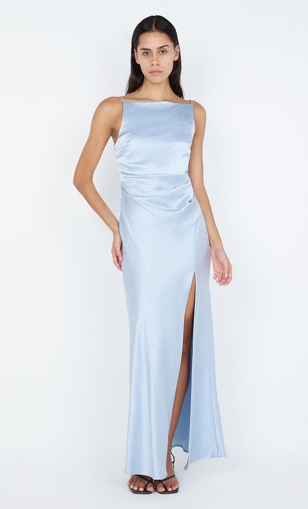 THE DREAMER MAXI DRESS - DUSTY BLUE