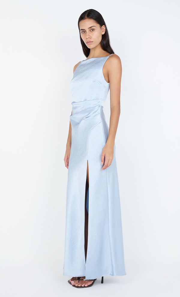 THE DREAMER MAXI DRESS - DUSTY BLUE