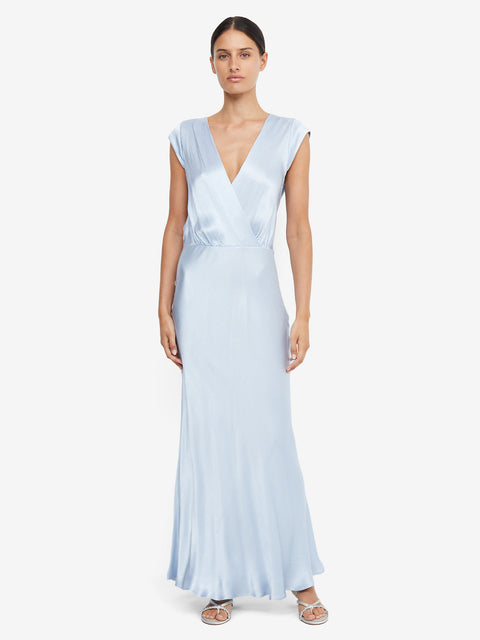 MOON DANCE MAXI DRESS - DUSTY BLUE