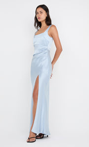THE DREAMER SQUARE NECK DRESS - DUSTY BLUE