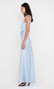 THE DREAMER SQUARE NECK DRESS - DUSTY BLUE