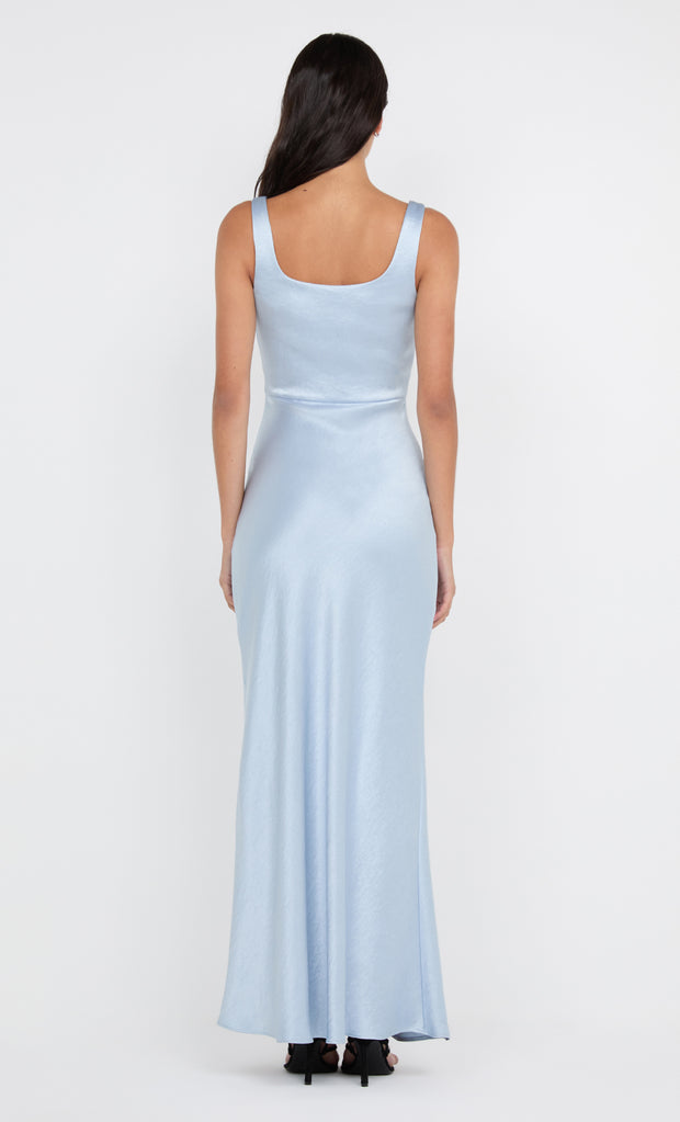 THE DREAMER SQUARE NECK DRESS - DUSTY BLUE