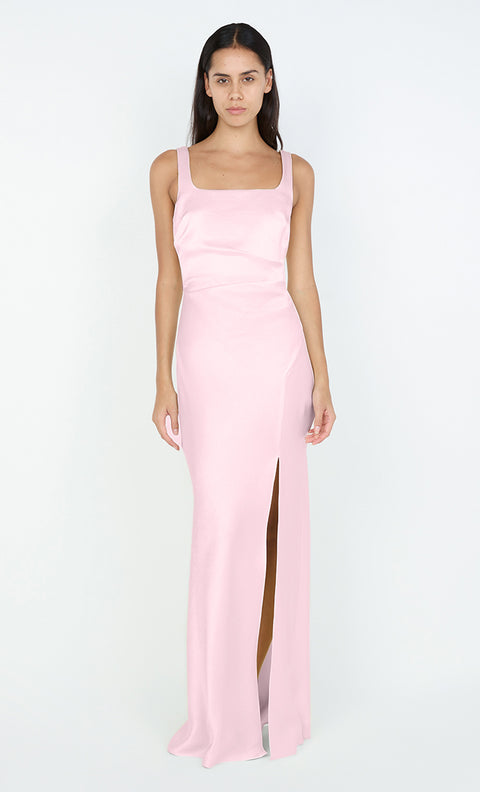 THE DREAMER SQUARE NECK DRESS - POWDER PINK
