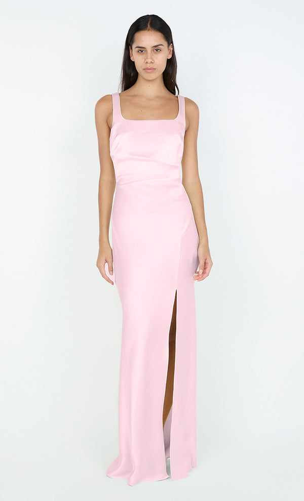 THE DREAMER SQUARE NECK DRESS - POWDER PINK